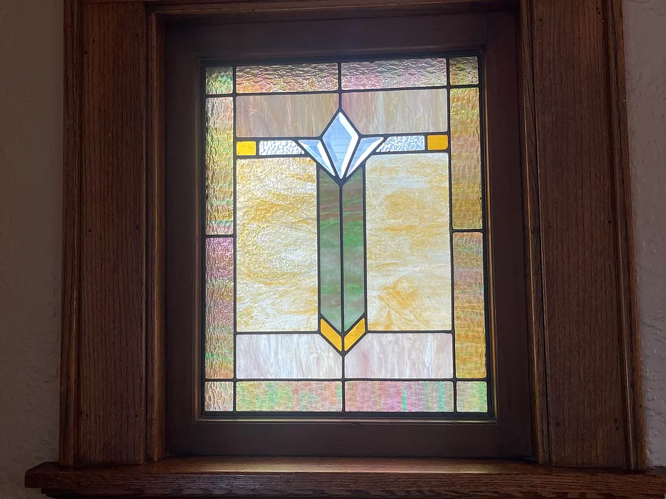 stained glass in living room