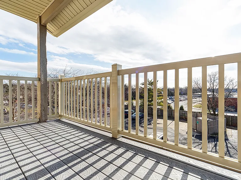 Spacious private balcony