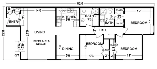 Floor plan 1945-2