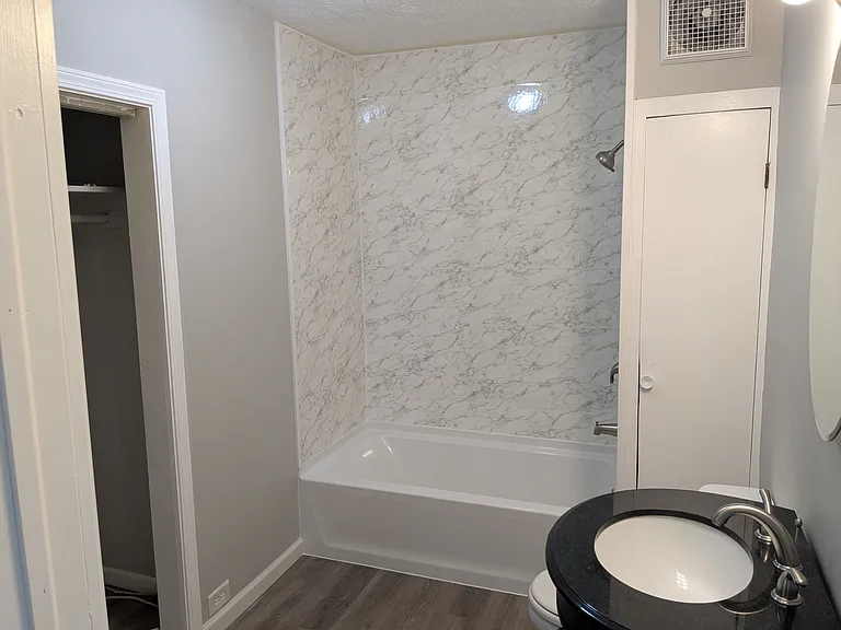 View from bathroom door