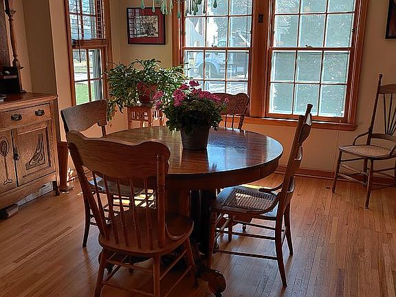 Light-filled dining room