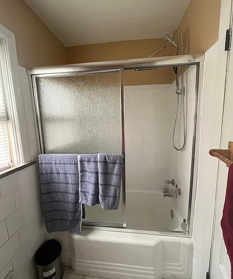 Covered shower