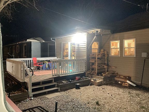 Back of deck @night