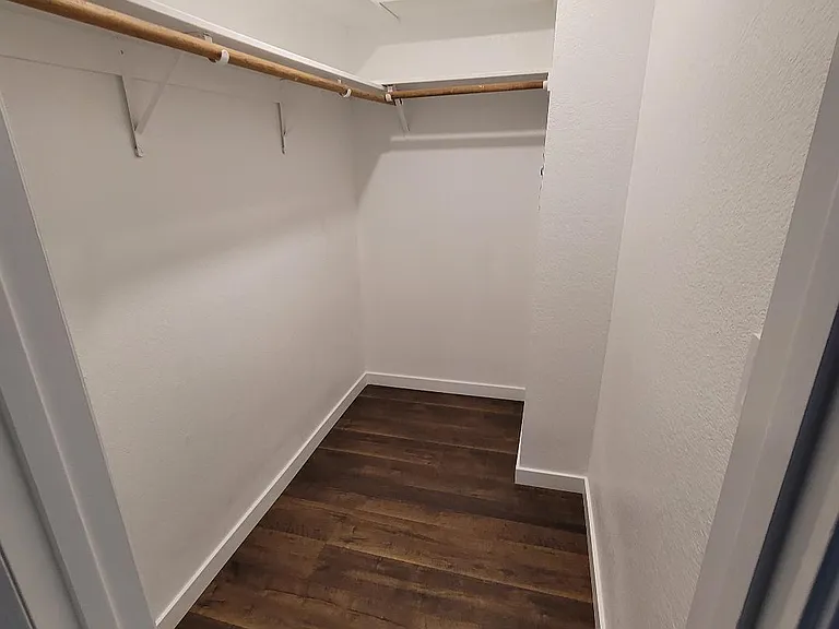 Walk-in closet.