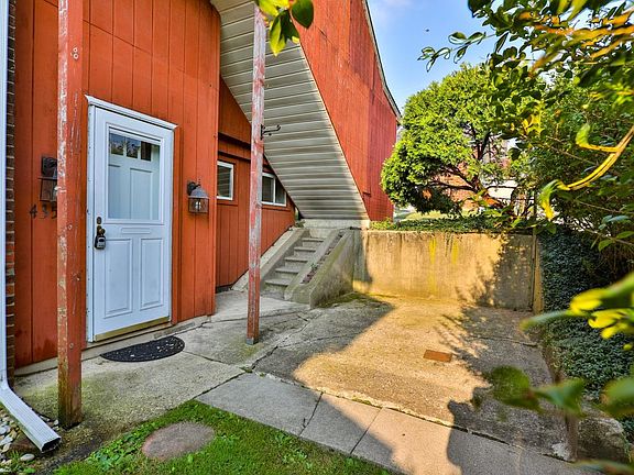 Entrance to apartment and patio