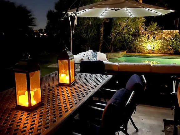 Outdoor dining area