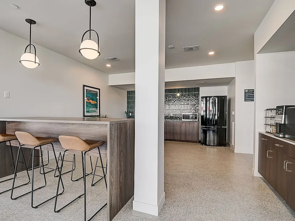 Modern Kitchen with Black Appliances