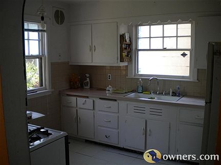 Bright kitchen.