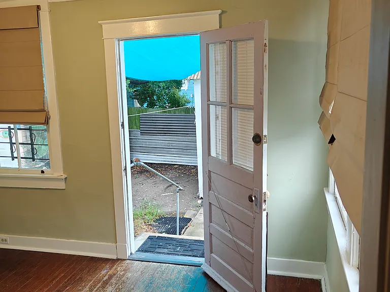 Second bedroom and back door