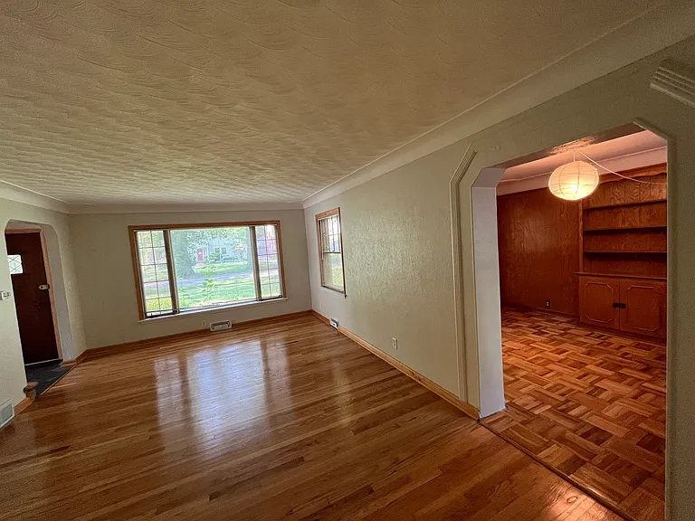living room leading into office