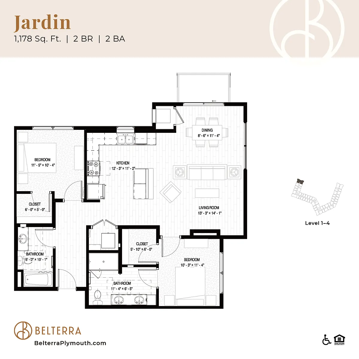 Floor plan Jardin