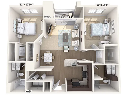 Floor plan B4-E-Upper