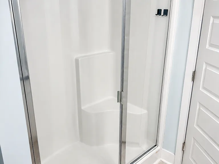 Your own, private bathroom includes a walk-in shower.