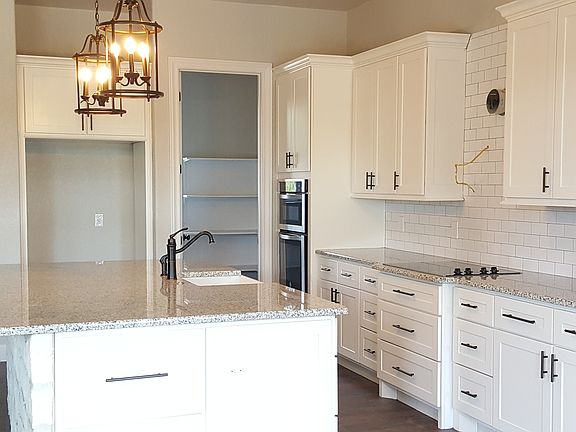 Island with Farmhouse Sink