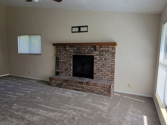 Living room with fireplace