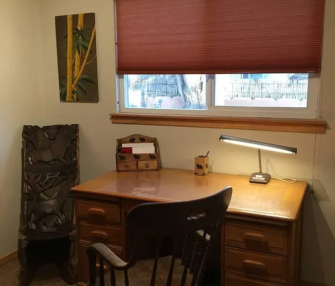 Office w/desk and single foldout sleeper