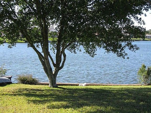 View of lake and dock