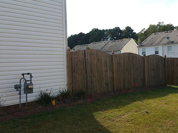 Fenced in back yard