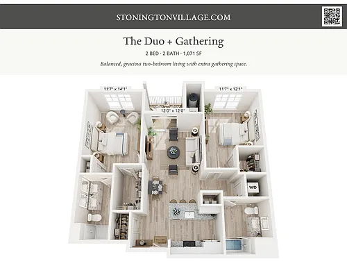 Floor plan The Duo + Gathering