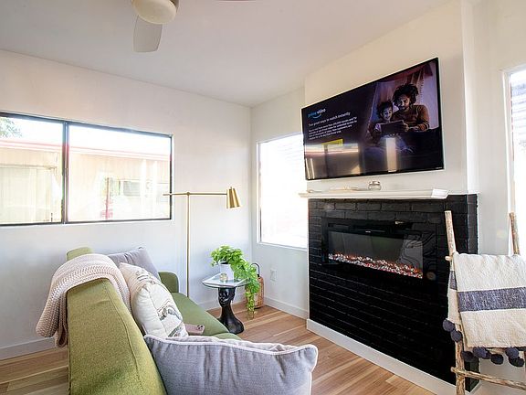 Control-operated ceiling fan