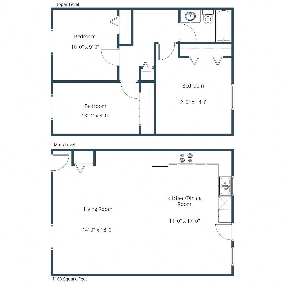 Floor plan Three Bedroom 31A