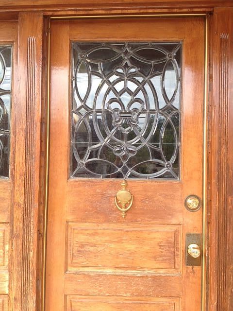 Front door w/ original glass