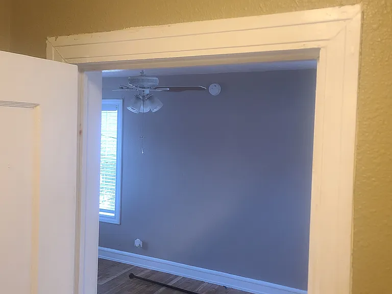 From bathroom looking into bedroom