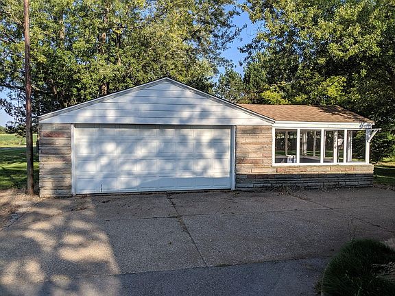 2 Car garage with covered patio