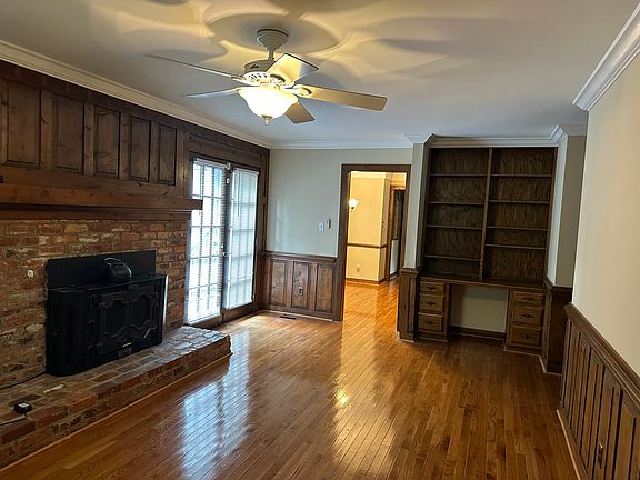 Family Room with Built in desk
