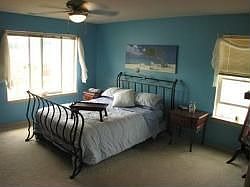 Huge master bedroom with attached bath with soaking tub and walk in closet