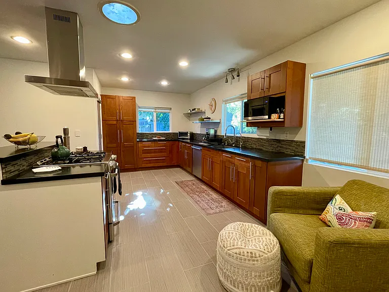 Kitchen with seating area or space for breakfast nook