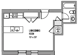 Floor plan Studio