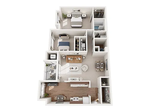 Floor plan 2x1 Large - Platinum