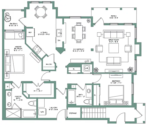 Floor plan Tiburon