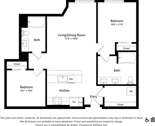 B6.3 | 2x2 | 984 sq ft B6.3 | 2x2 | 984 sq ft