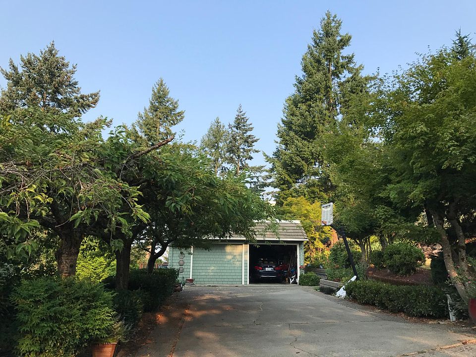 View from driveway. Studio is downstairs to the left of house