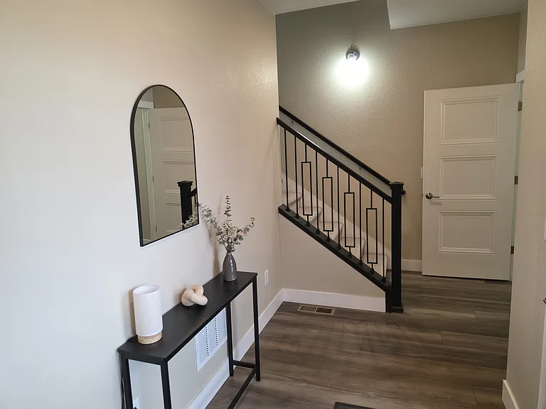 Bright and inviting entryway