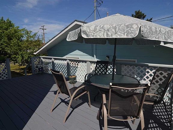 Private deck off of Kitchen