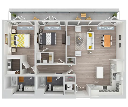 Floor plan B22S-1284SF
