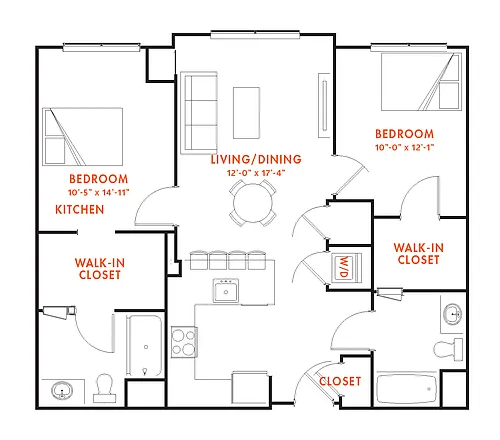 Floor plan B2B-1