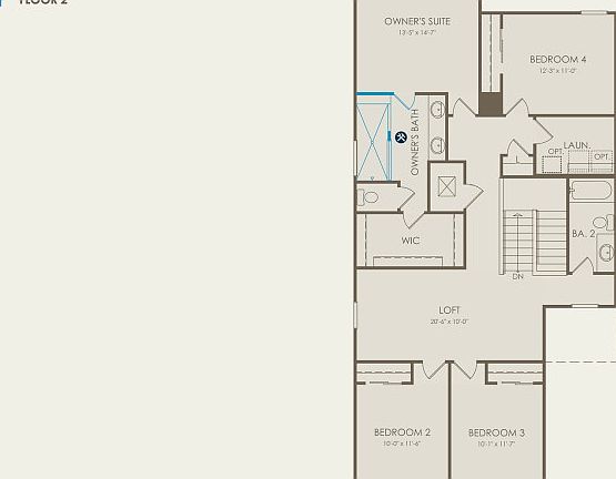 Trailside Floor Plan, Quick Move-In Home, Floor 2
