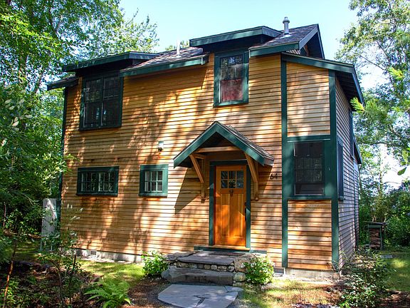 Cottage is located on our wooded property on Long Pond.