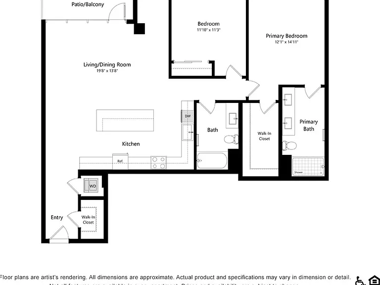 C5 | 2 bed 2 bath | 1,428 sq. ft. C5 | 2 bed 2 bath | 1,428 sq. ft.