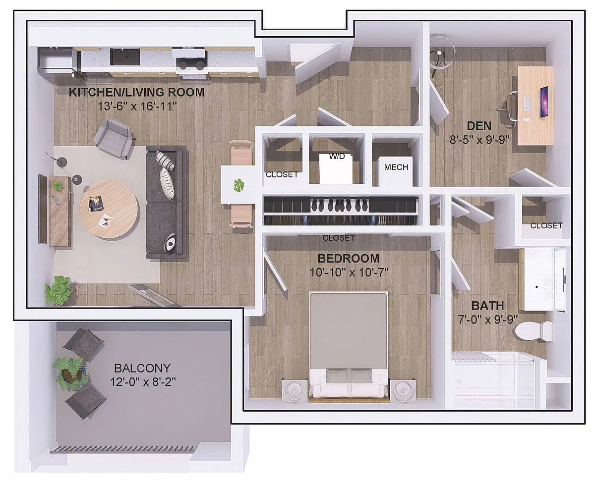 Floor plan 6A-1J