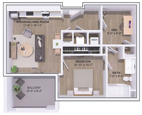 Floor plan 6A-1J
