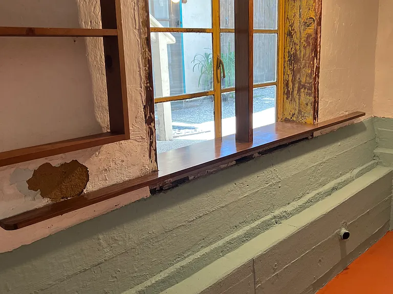 Basement Lockable Workspace with Casement Window