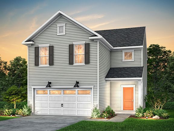 Douglas Exterior LC1A features siding, covered front porch and 2 car garage