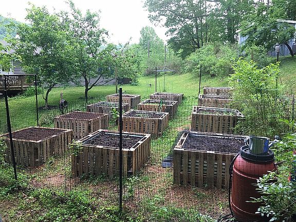 Fenced Raised-Bed Garden