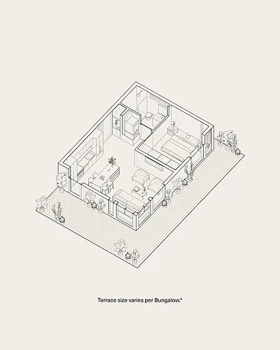 Floor plan SuperBungalow 1-1