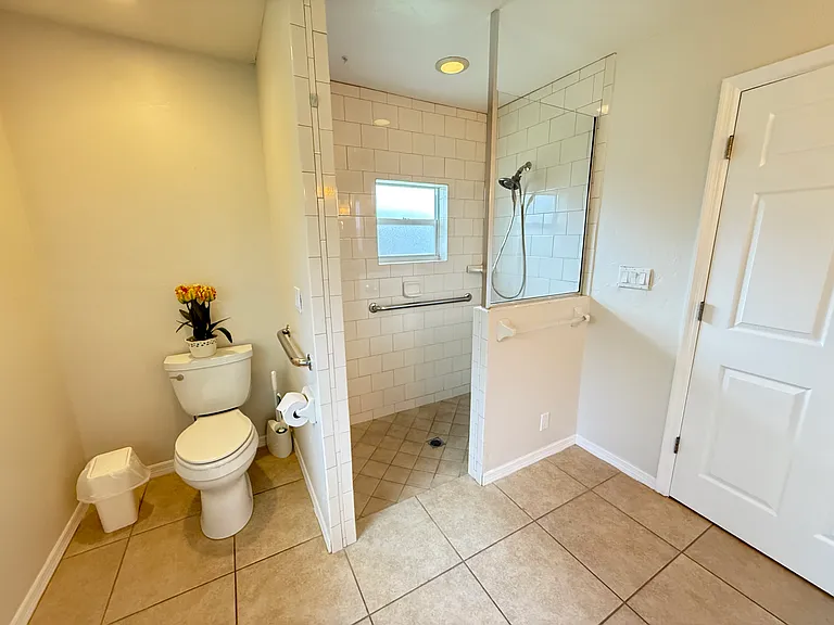 Primary bath with walk-in shower
